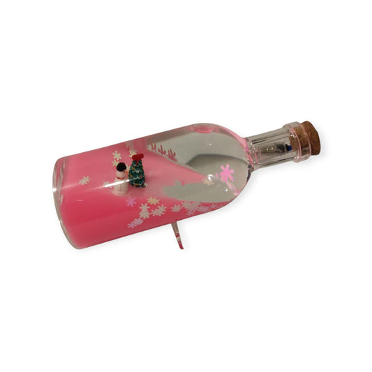 Christmas water bottle with light