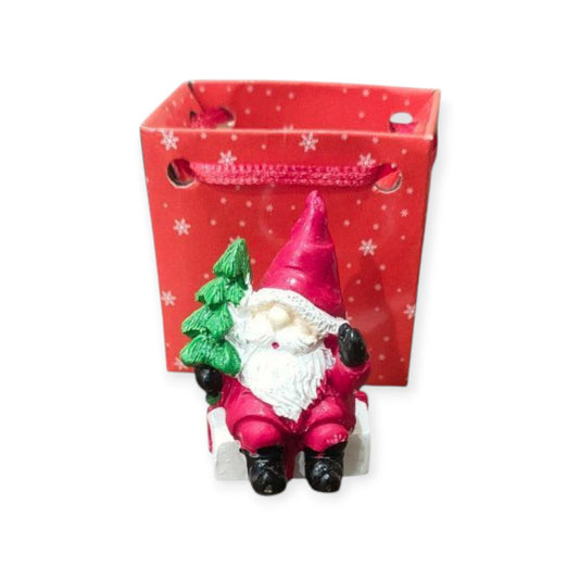 SANTA statue in a bag