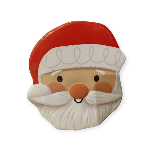 Santa face metal box