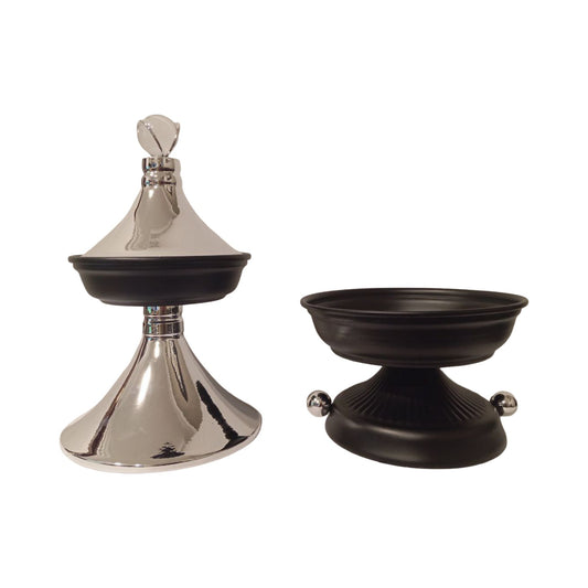 Stainless steel date tray in black