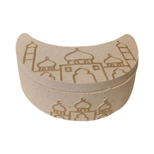 Crescent box polyresin