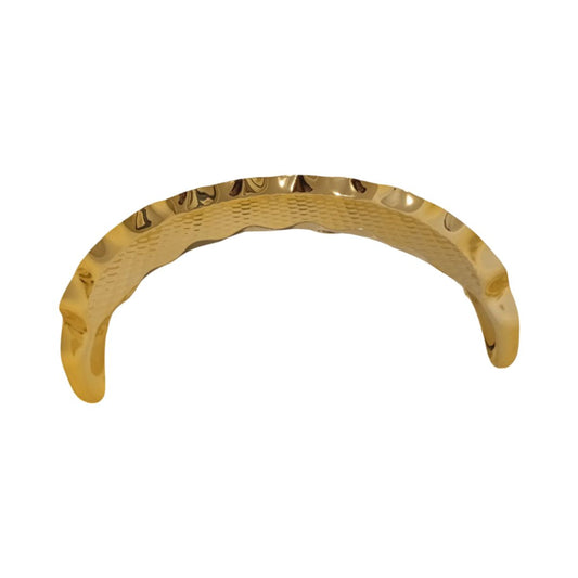 A large golden crescent