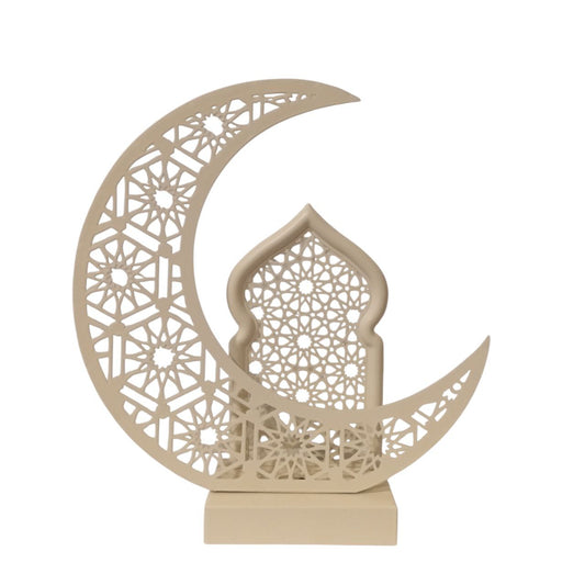 Crescent lampshade decoration