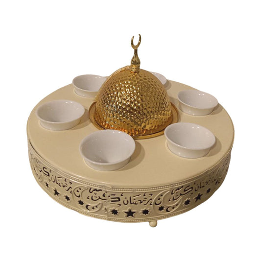 Creamy coffee cup tray