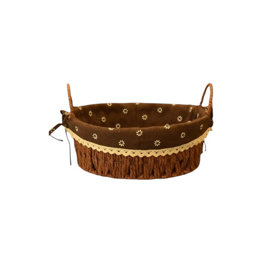 black wicker basket