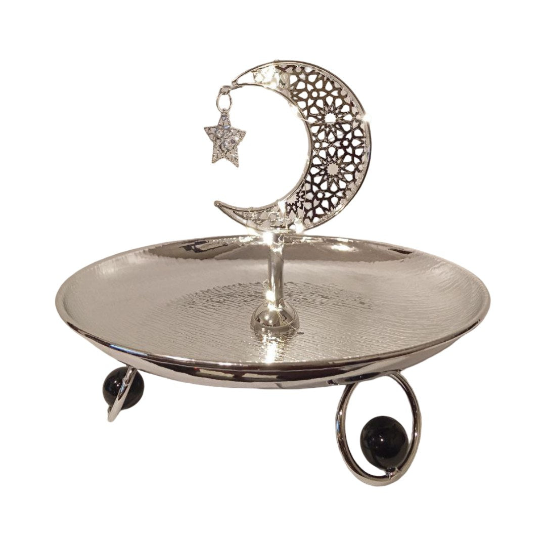 Stainless crescent cookie carrier