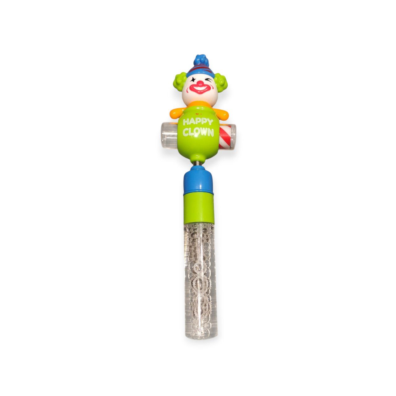 Bubbles stick and clown voice
