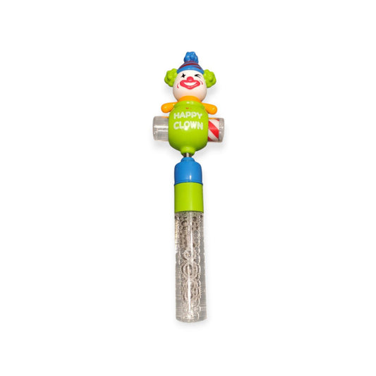 Bubbles stick and clown voice