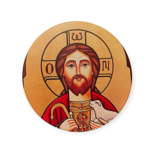 Christian circular ceramic frame