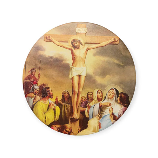 Christian circular ceramic frame