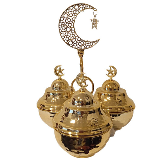 3-hole gold nut holder