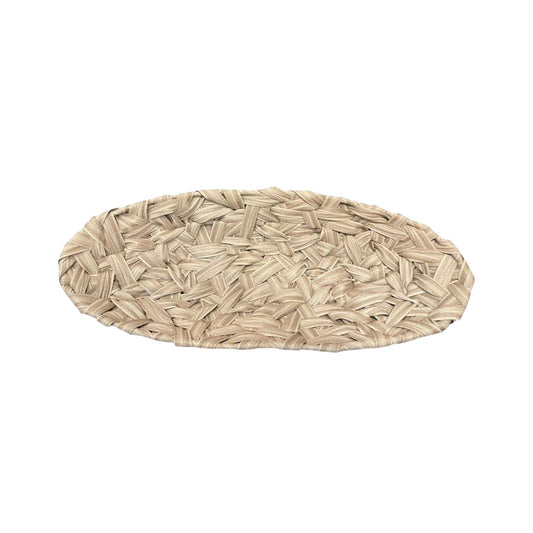 Oval braided decorative tray (40x18)