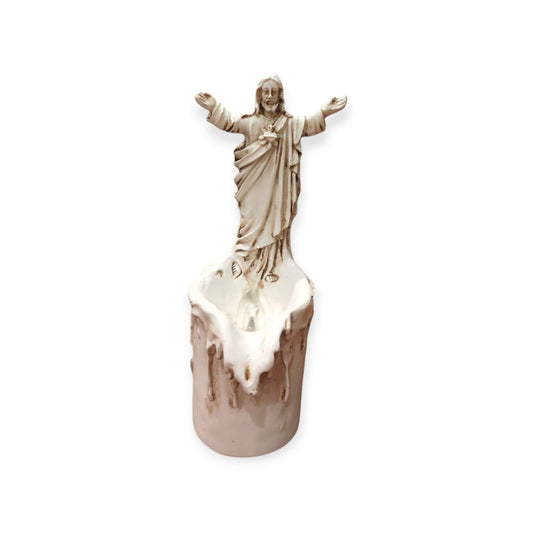 The candle of Jesus is lit