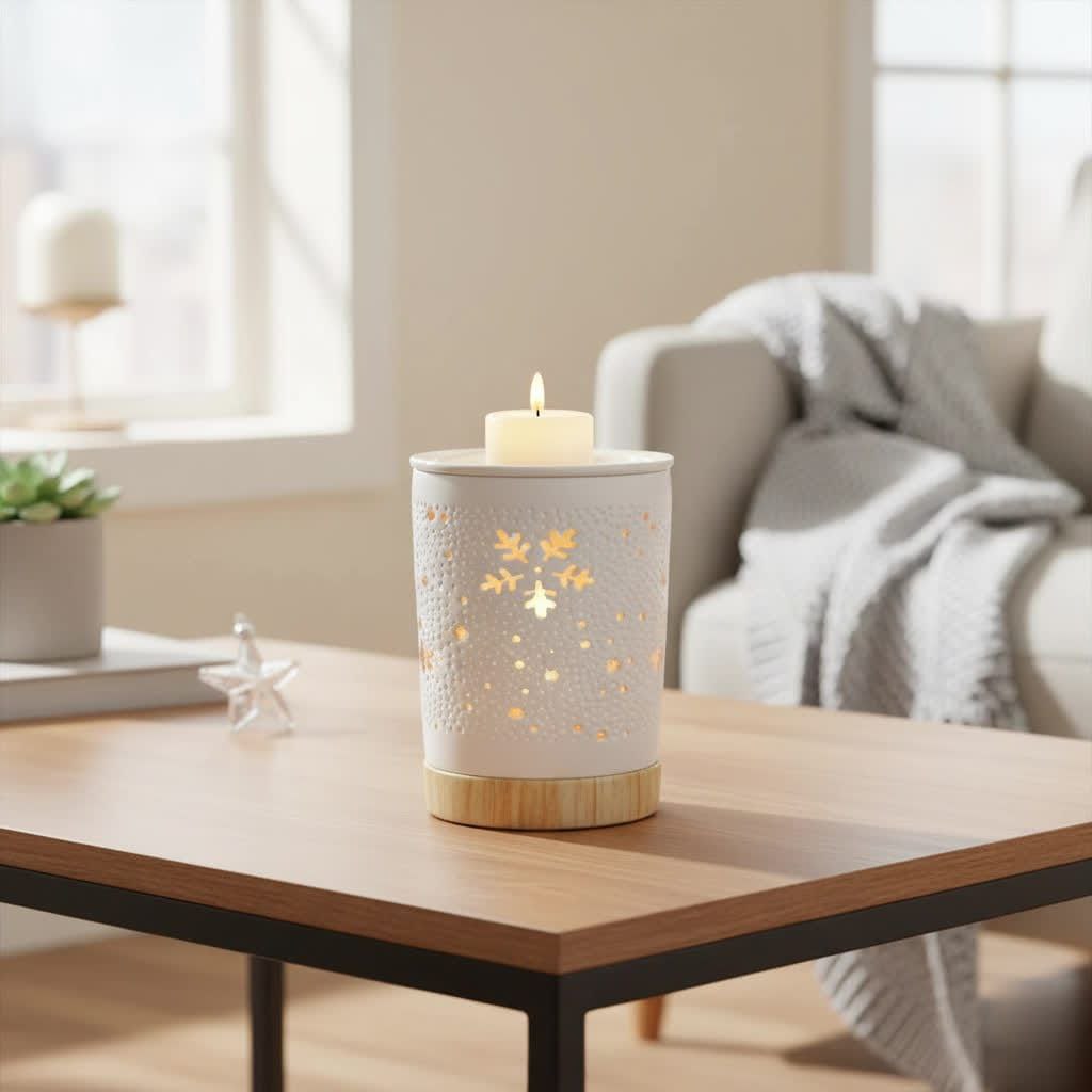 Matte Ceramic Cut Out Oil Burner