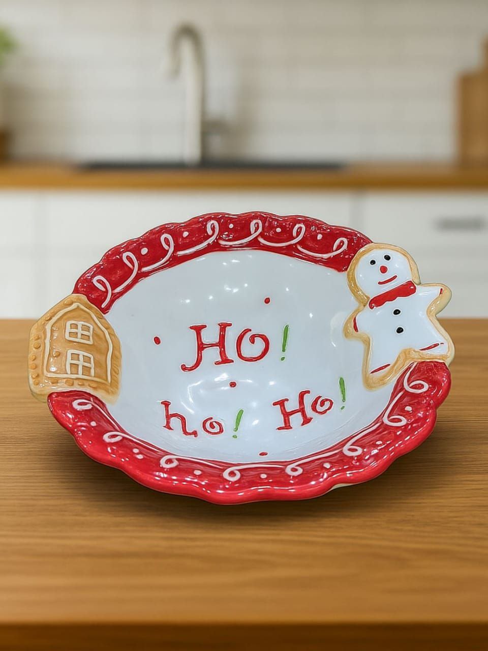 Christmas soup plate