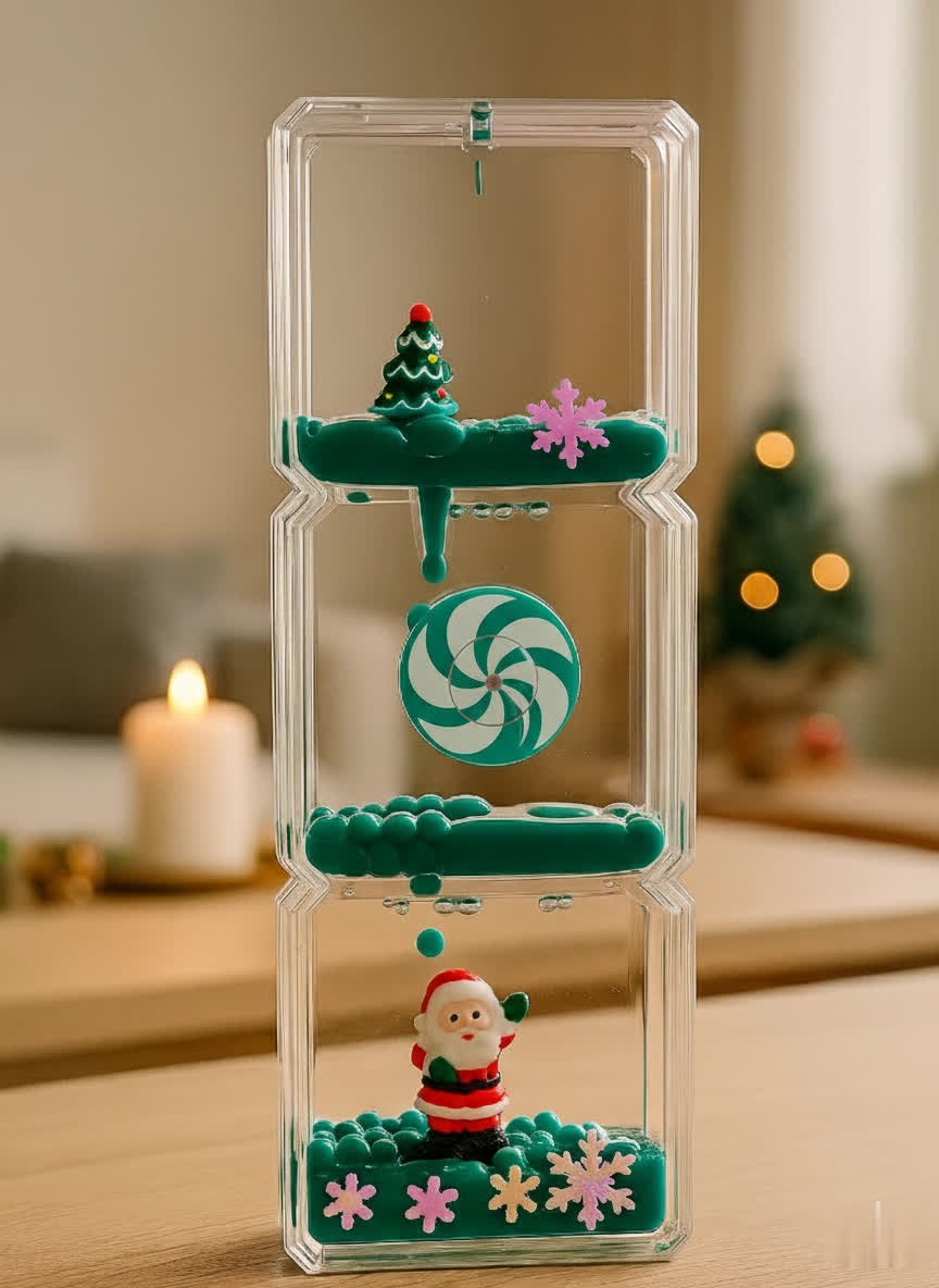 Christmas rectangular water clock