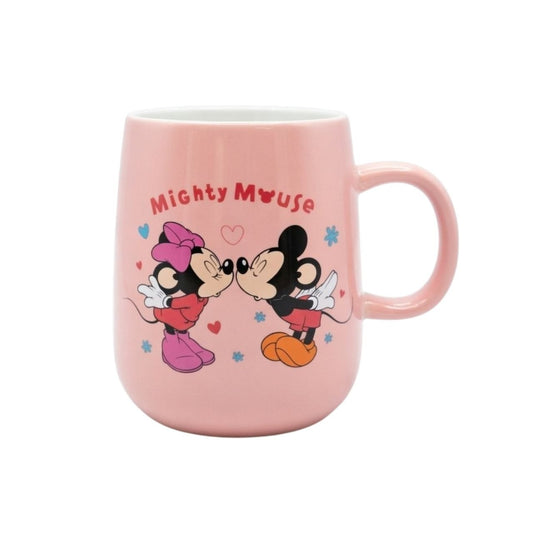 Pink Mickey and Minnie Mouse mug