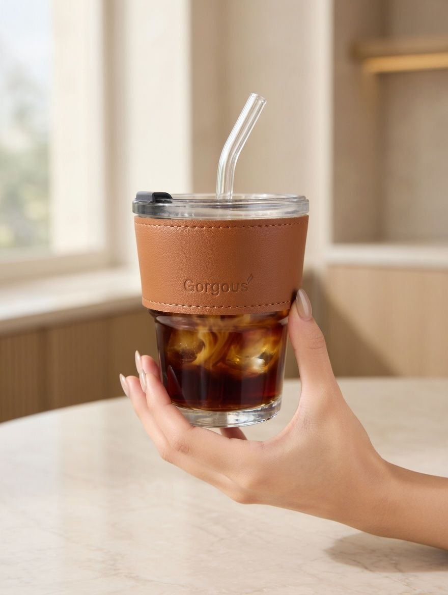 Heat-resistant glass mug