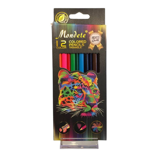 MONDETE 12-Color Wooden Pencils
