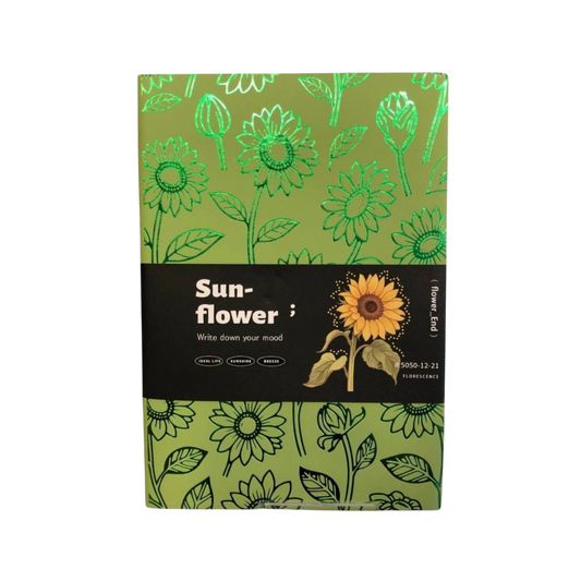 Green A5 Laser Notebook