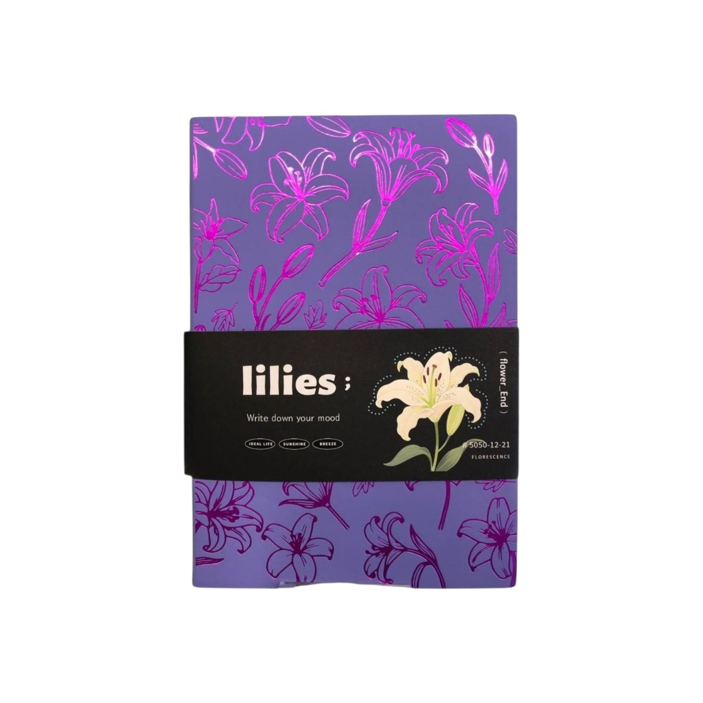 Purple A5 Laser Notebook