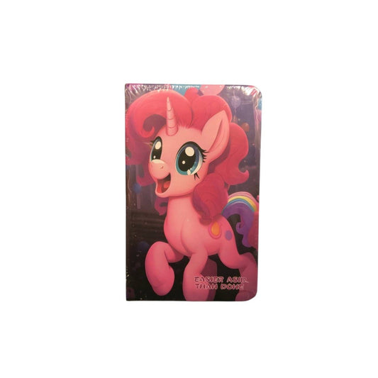 A6 Unicorn Notebook with Pink Strap