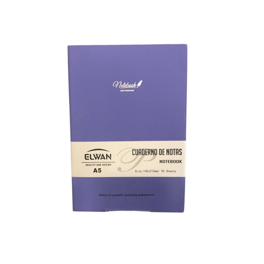 A5 Laser-Finish Purple Notebook