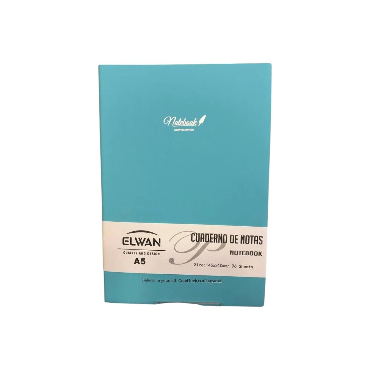 A5 Laser-Finish Light Blue Notebook