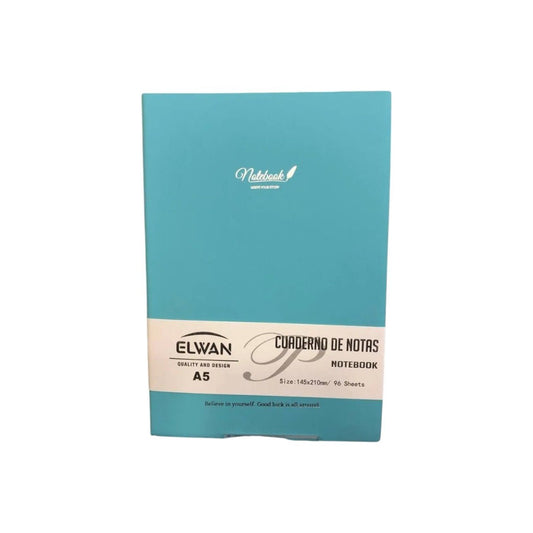 A5 Laser-Finish Light Blue Notebook