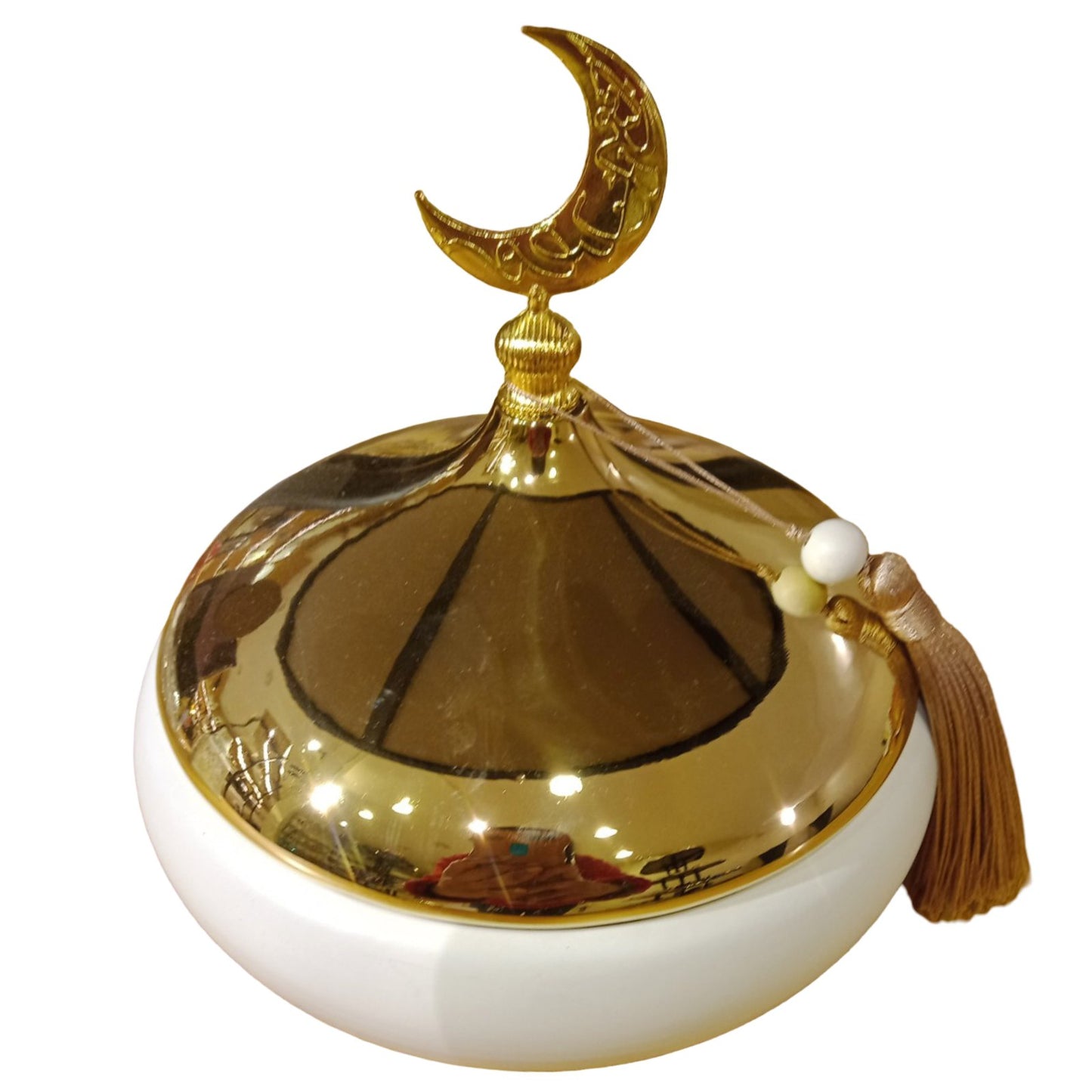 Ramadan gold bonbonniere in large beige