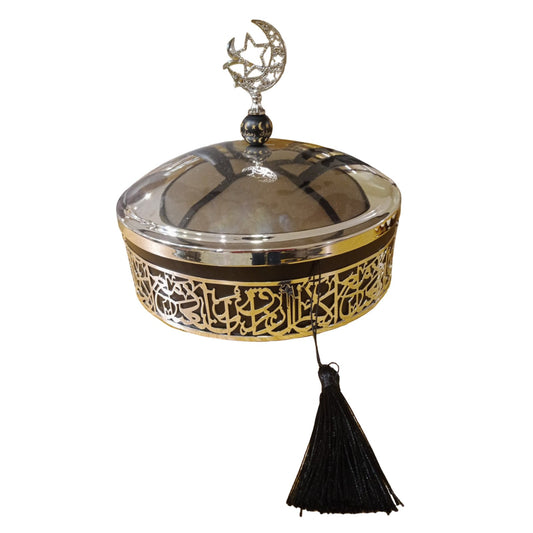 Stainless steel bonbonniere in black