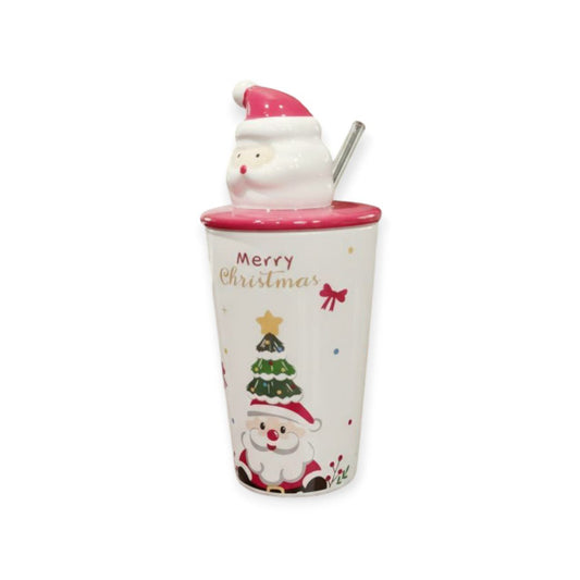 Christmas mug with straw