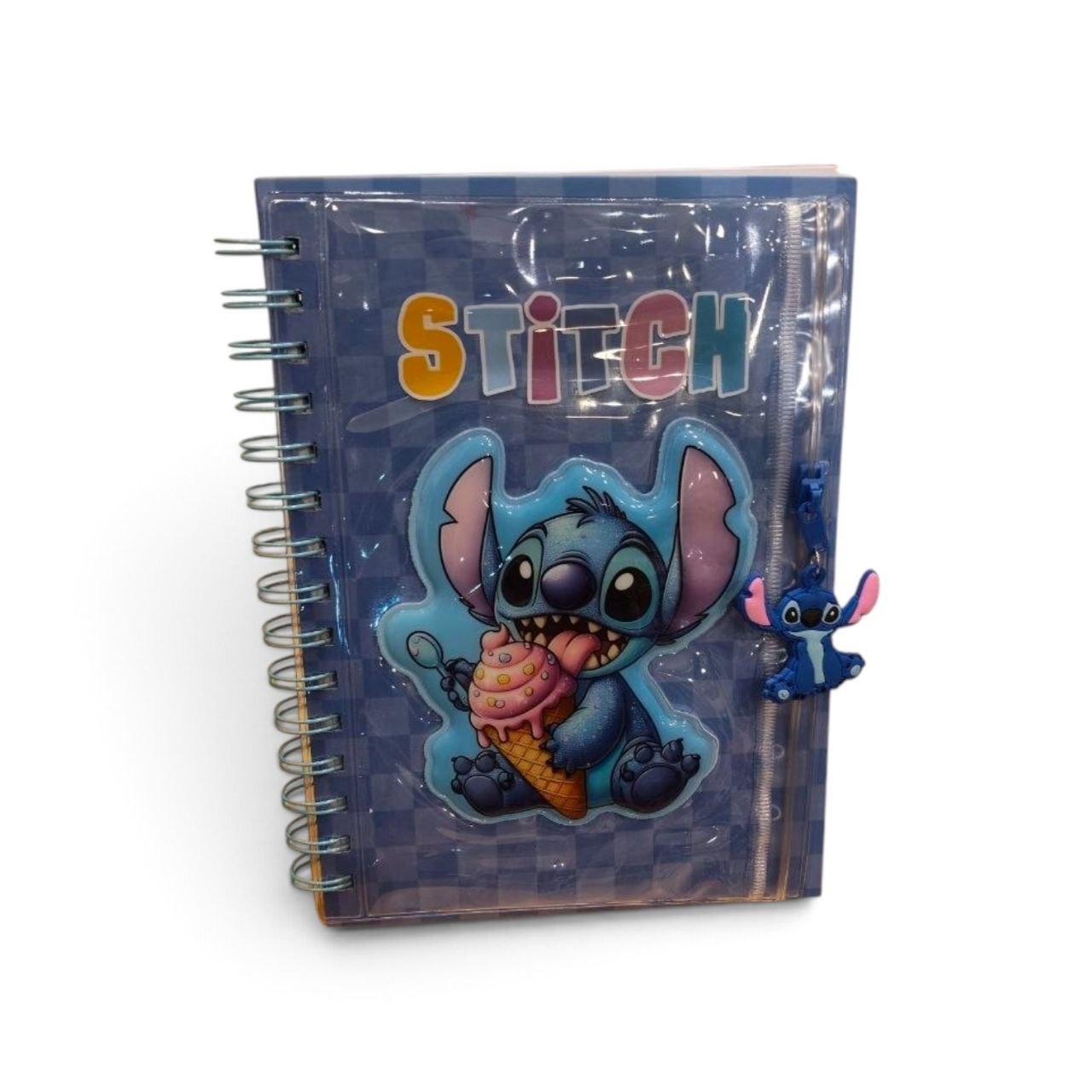Spiral Notebook + Stitch Pencil Case