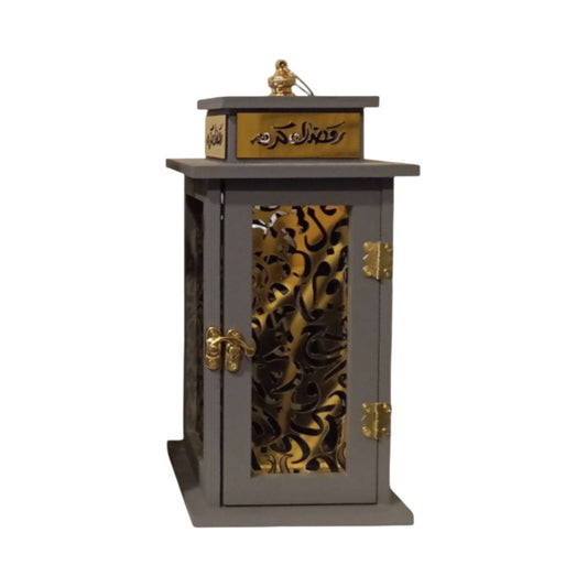 Square wooden Ramadan lantern