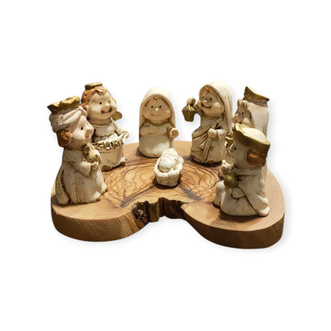 Small Nativity On a wooden base