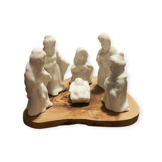 Small Nativity On a wooden base
