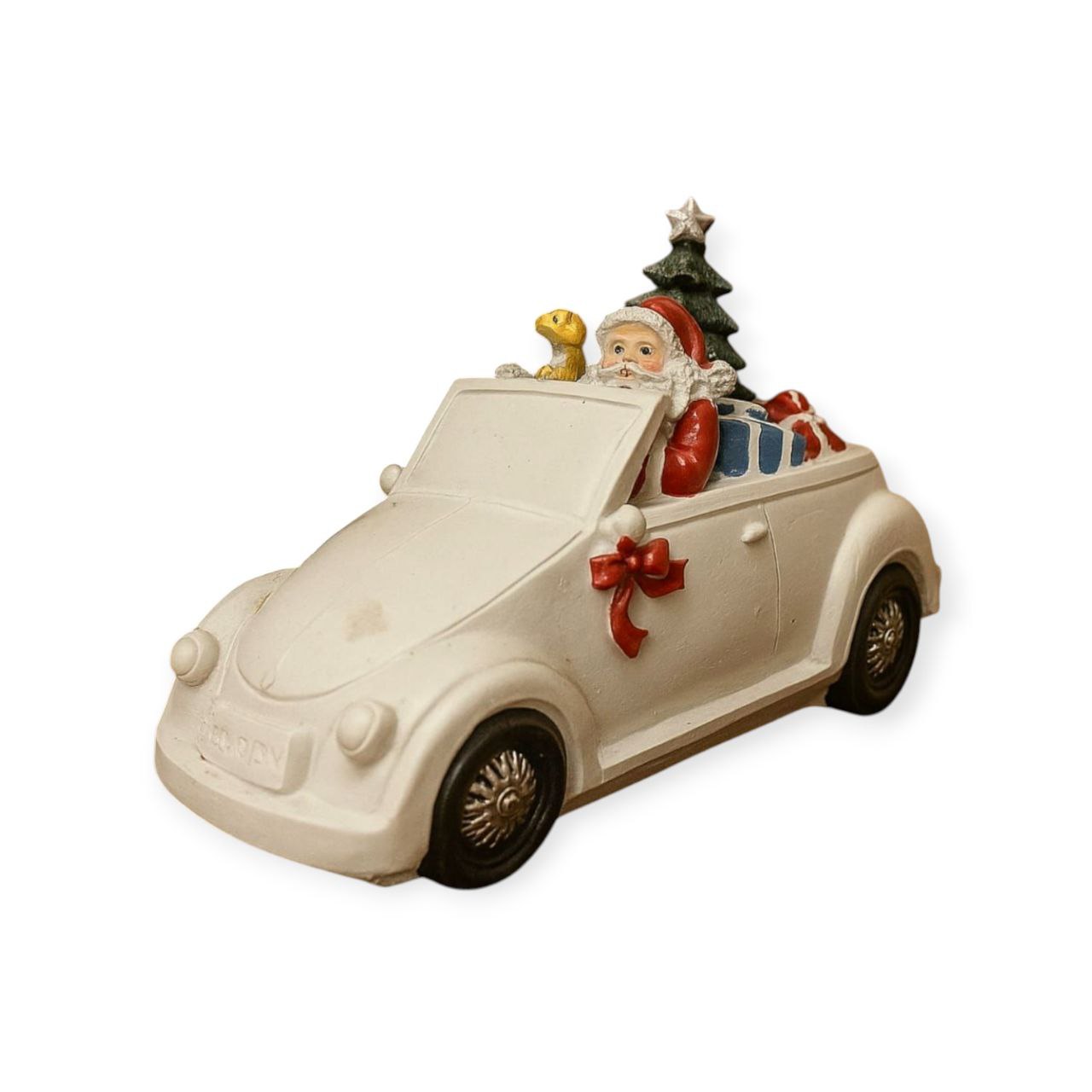 White Santa car